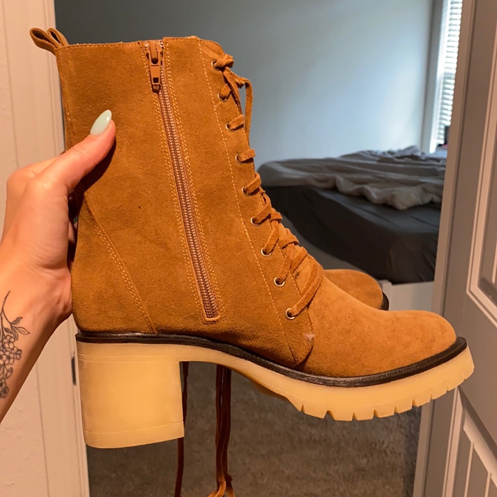 Faux Suede Bootie Size 9